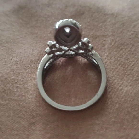 STERLING SILVER CROWN RING - Picture 3 of 3
